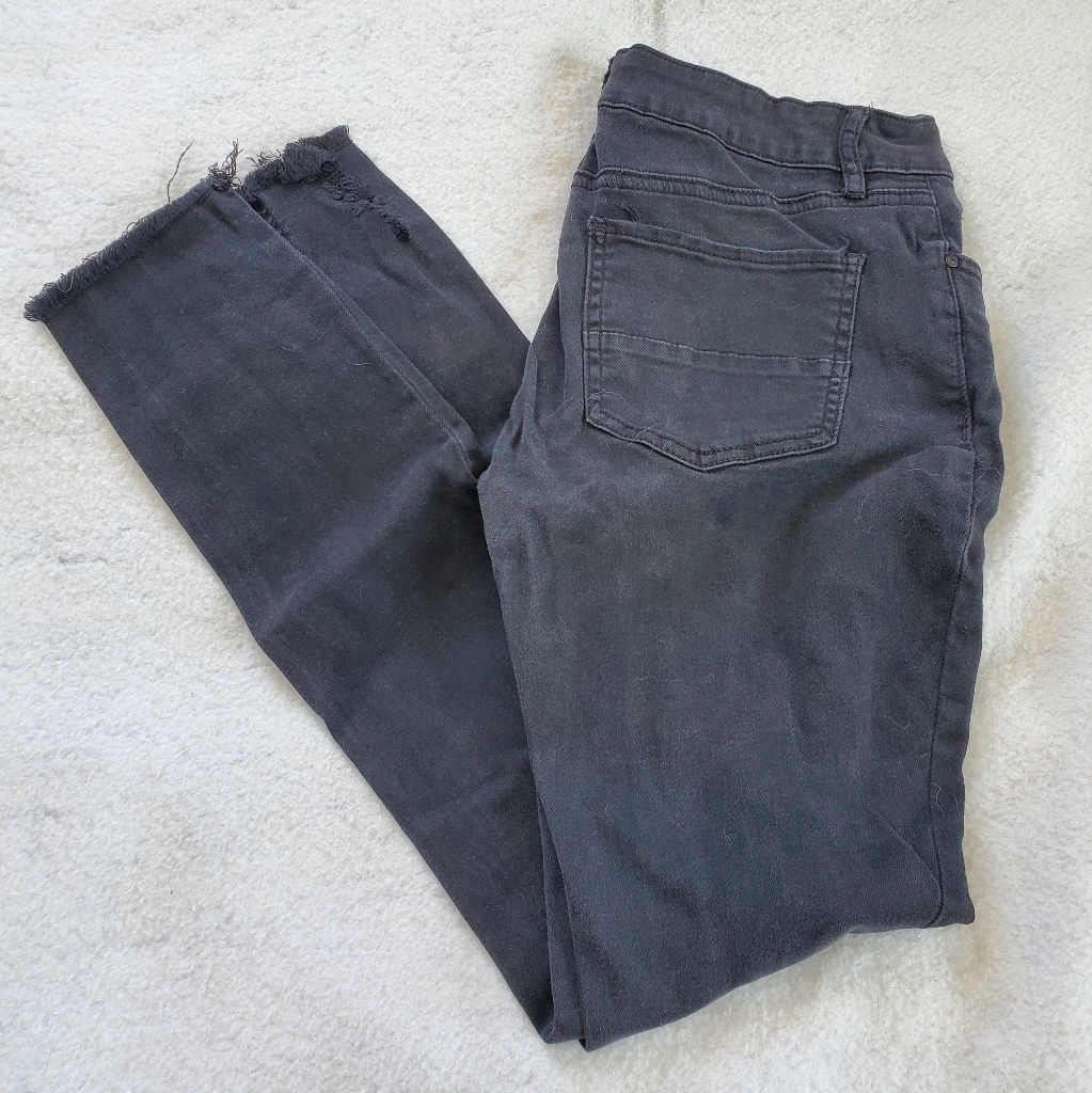 Refuge Distressed Cropped Skinny Jeans, Sz 3